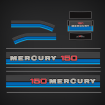 1980-1982 Mercury 150 hp decal set 89616A80
