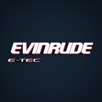 2004-2012 Evinrude E-TEC lettering Starboard side decal blue models 0215538