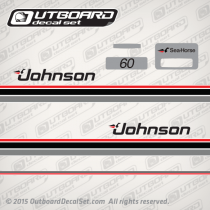 1984 Johnson 60 hp decal set 0393970, 0329134, 0329122, 0393905