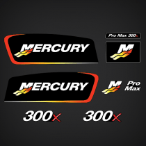 2001-2005 Mercury Racing 300 hp 300x Promax decal set 840323A20