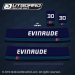 1986 1987 1988 Evinrude 30 hp decal set 0283334/35/37