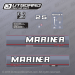 1990 1991 1992 1993 Mariner 2.5 hp 2 stroke decal set