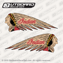 Indian Head Full Color Tank decals