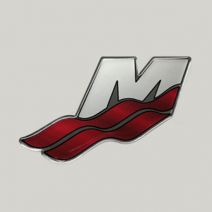  Mercury M Logo Wave Raised Gel Emblem