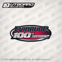 2009 Evinrude Logo 100th Anniversary decal