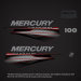 2006-2017 Mercury 100 hp Four Stroke Decal Set