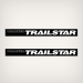 Tracker Trailstar Decal Set