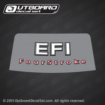 2006-2012 Mercury 90 hp EFI Four Stroke rear decal (Outboards)