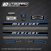 1972 Mercury 110 - 9.8 hp decal set