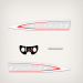 1964 Evinrude 18 hp decal set