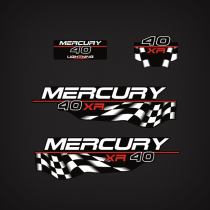 2001-2006 Mercury Racing 40 Hp Xr Decal Set