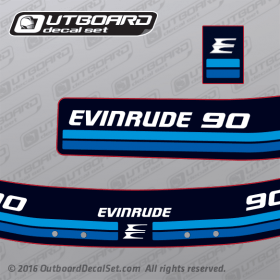 1982 Evinrude 90 hp decal set 0281869