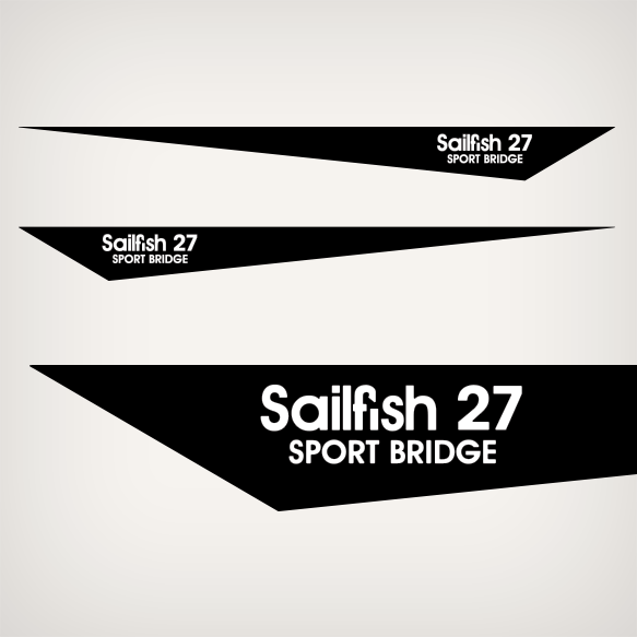 Grady White Sailfish 27 Sport Bridge Decal Set 