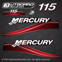 2005 Mercury 115 hp decal set 891814A04