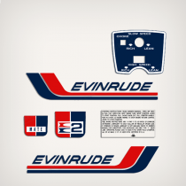 1972 Evinrude 2 hp decal set