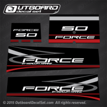 1995 1996 1997 Force 50 hp decal set