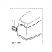 1996-2005 Tohatsu 50 hp 3E3S67500-3 Upper Motor Cover Upper for "F" type