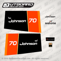 1976 Johnson 70 hp decal set 0387583 0387314