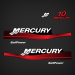 1999-2006 Mercury 10 Hp Sailpower Export Decal Set 803179A00  