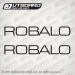 Robalo letters decal set black 50" Inches long
