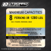 Wellcraft Marine 21 SL Boat Capacity decal 4X4