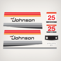 1980 Johnson 25 hp decal set 0390351 