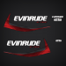 2014 2015 Evinrude 25 hp E-TEC decal set Graphite Models 0216702, 0216652, 0216653, 0216658, 0215558, 0215774