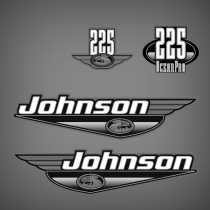 2000 Johnson 225 hp OceanPro decal set 0346705, 0346496, 0346715, 0346495, 0346714, 0346493, 5001194, 5001384, 5001094