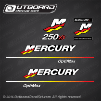 2003-2006 Mercury Racing 250Xs Optimax Decal Set 842782A02
