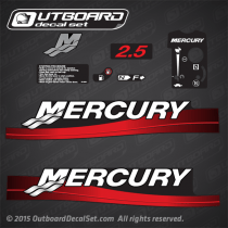 1999 2000 2001 2002 2003 2004 2005 Mercury 2.0 hp decal set 816014A00