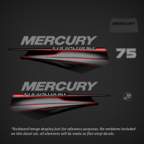 2006-2017 Mercury 75 hp FourStroke Decal Set