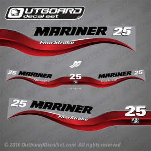 2003 Mariner 25 hp 4 Stroke Bigfoot decal set 854692A03 