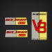 Mercury MerCruiser 233 hp 888 Decal Set  70660A1, 69447A1