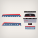 1966 Evinrude 3 hp Lightwin decal set 