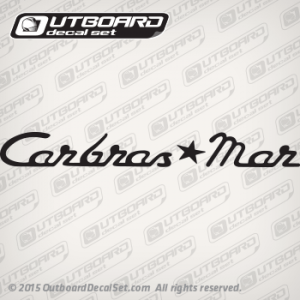 Carbras-Mar Boat Decal By Set (Outboards)