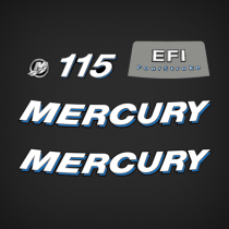 2006-2012 Mercury 115 hp Decal Set 889246A05 / 8M0074092 Blue