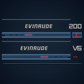 1986 Evinrude 200 hp VRO V6 decal set 0283026 