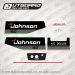 1986 Johnson 4.0 hp Deluxe decal set 0282710, 0282712, 0396322, 0396215, 0396216, 0282672, 0282674