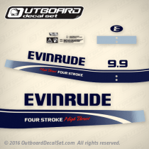 1995 1996 1997 1998 Evinrude 9.9 hp FourStroke high trust decal set 0284822
