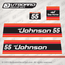 1981 Johnson outboard 55 hp decal set 0390552