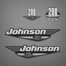 1999-2000 Johnson 200 hp Ocean Pro decal set 