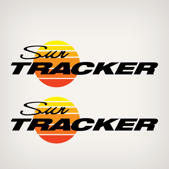 Sun Tracker 44 inch Sun Graphic Decal set