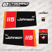 1976 Johnson 115 hp decal set