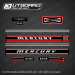 1970 Mercury 800 - 80 hp decal set