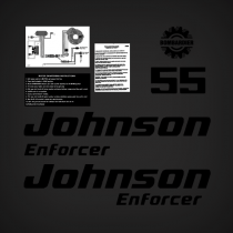 2003-2005 Johnson Enforcer 55 hp decal set 5004332, 5005277