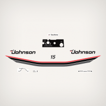 1984 Johnson 15 hp Decal set 0393967, 0393968