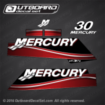 2006-2010 Mercury 30 hp 2 Stroke decal set 853797A06, 853778A09 , 853778A10 