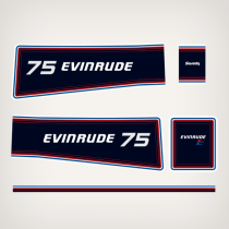 NEW-1981 Evinrude 75 hp decal set 0281632 0209106