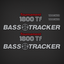 BASS TRACKER Tournament 1800 TF Boat decal Set