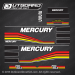 1994 1995 1996 1997 Mercury Racing 225 hp ProMax decal set 847984A94, 817704A22, 817704A23, 817706A3, 817706A4